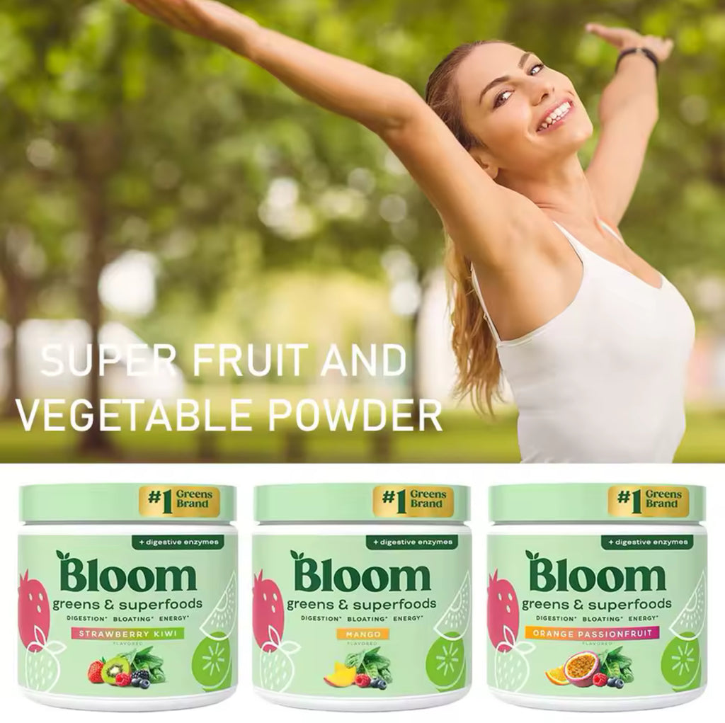 Bloom Nutrition GreensSuperfoods Powder for Digestive Health Greens Fruit Powder