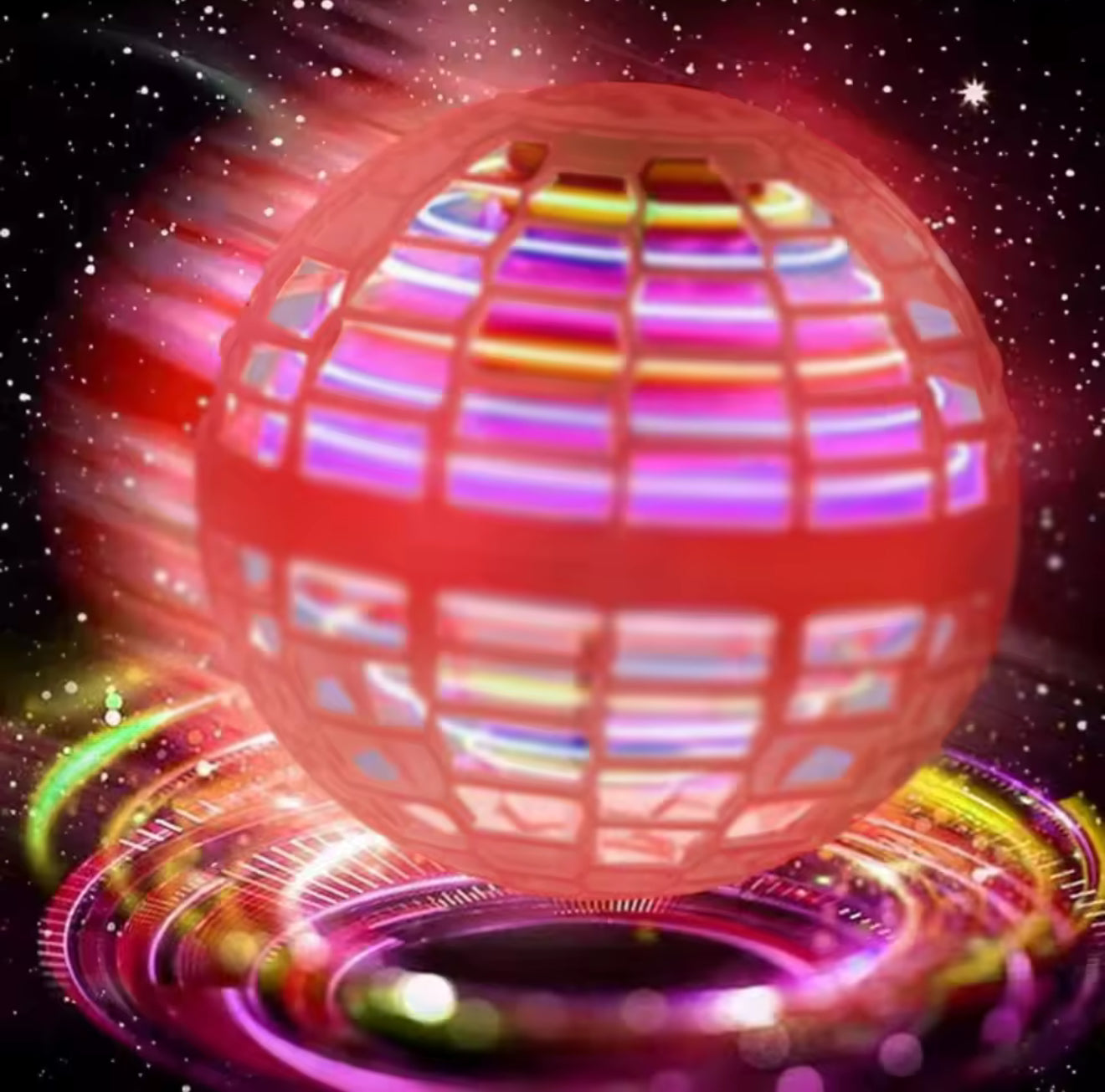 Flying Orb Ball Spinner Boomerang Flyorb Magic With LED Lights Drone Hover Fly Ball Stress Release Fidget Toys Kids